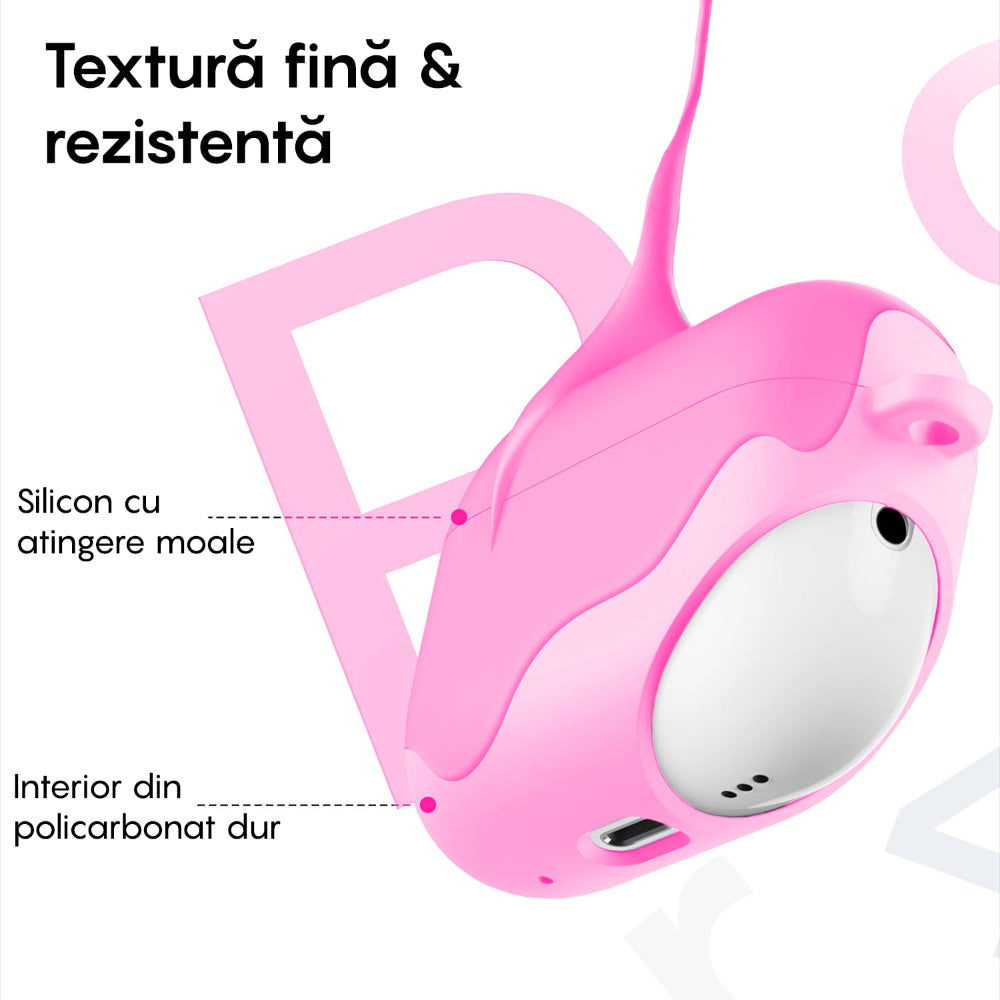 Husa Soft Silicone - AirPods 4 - Roz