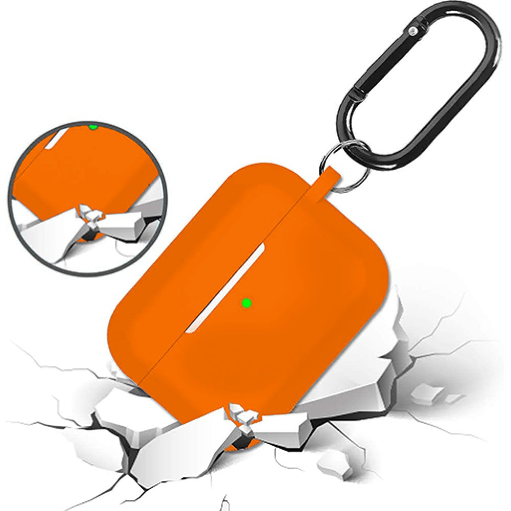 Husa Soft Silicone - AirPods Pro 1/2 - Portocaliu