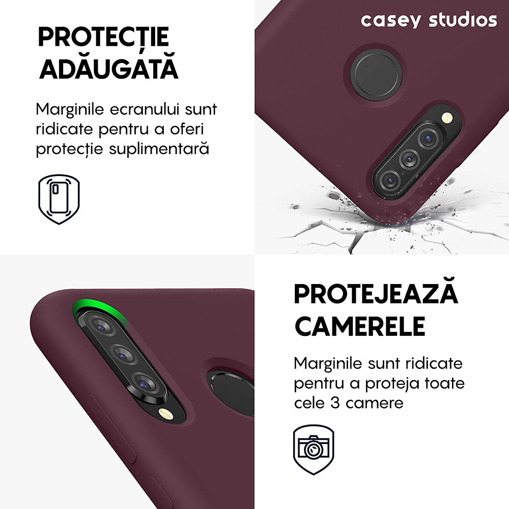Husa Soft Silicone - Huawei P30 Lite/P30 Lite New Edition - Burgundy