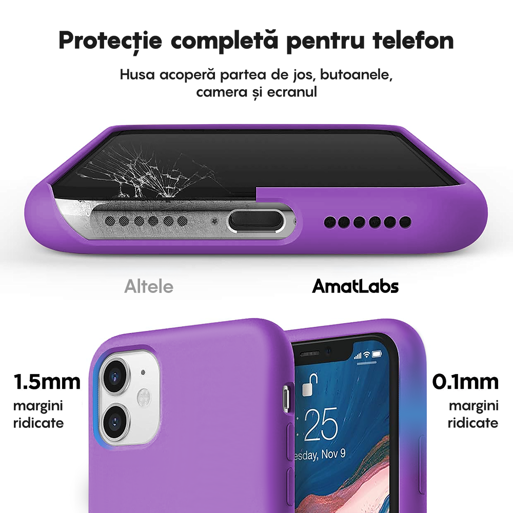 Husa Soft Silicone - iPhone 11 - Light Purple