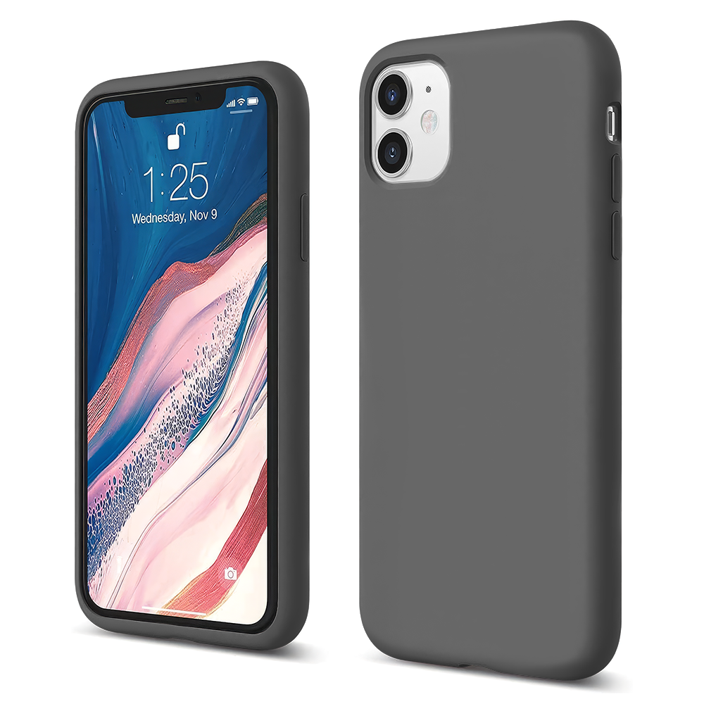 Husa Soft Silicone - iPhone 11 - Dark Gray