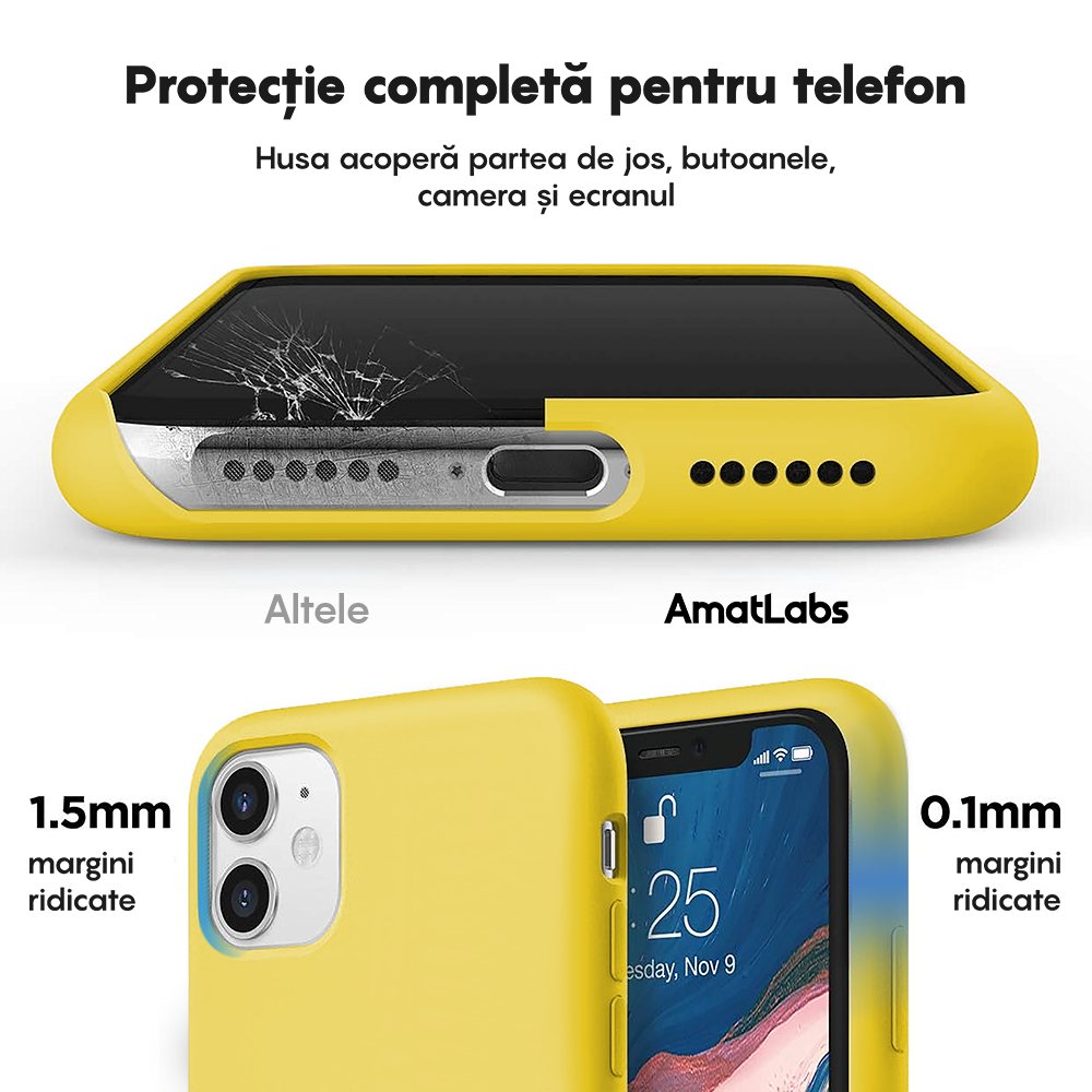 Husa Soft Silicone - iPhone 11 - Yellow