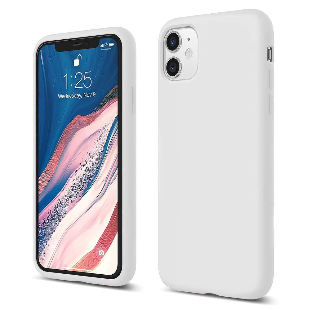 Husa Soft Silicone - iPhone 11 - Alb
