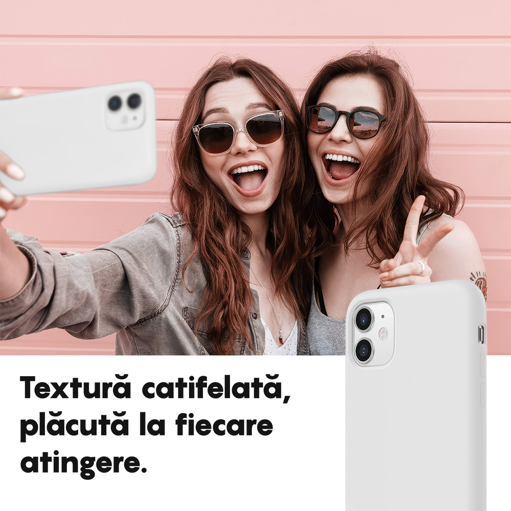 Husa Soft Silicone - iPhone 11 - Alb