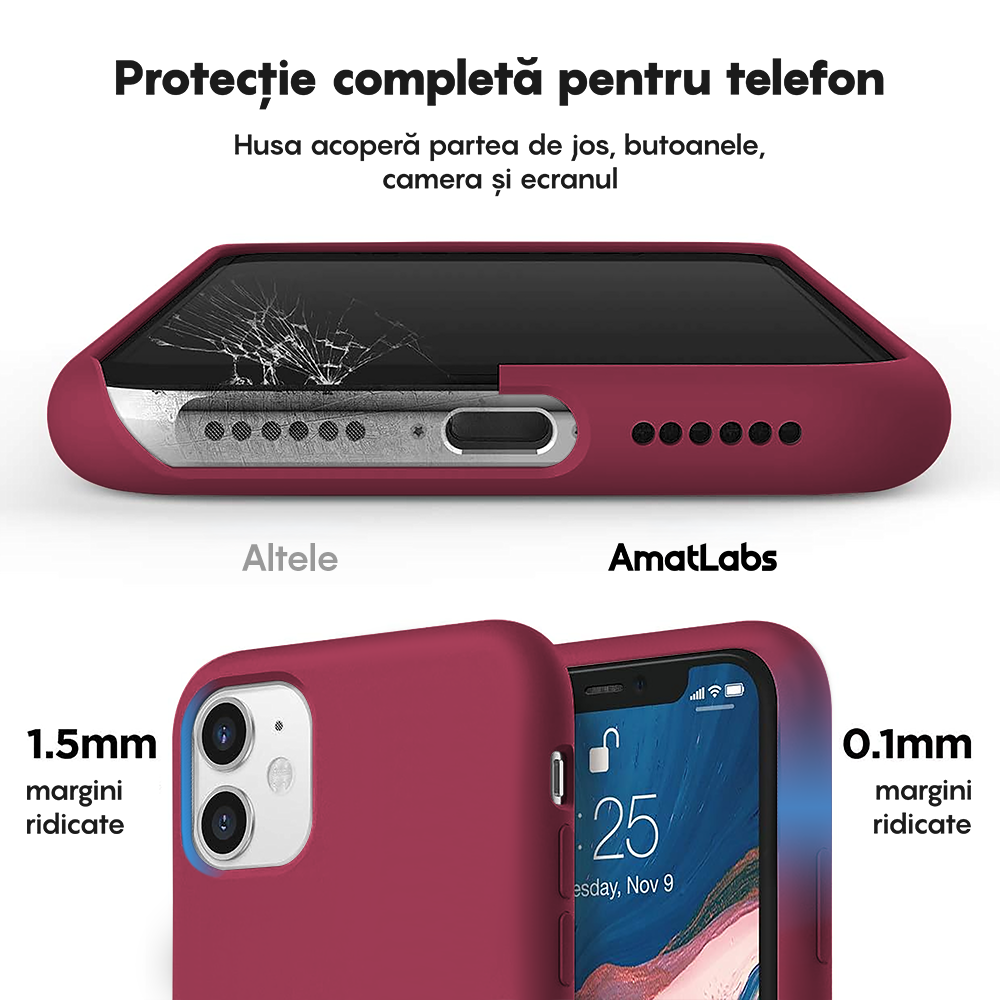 Husa Soft Silicone - iPhone 11 - Burgundy