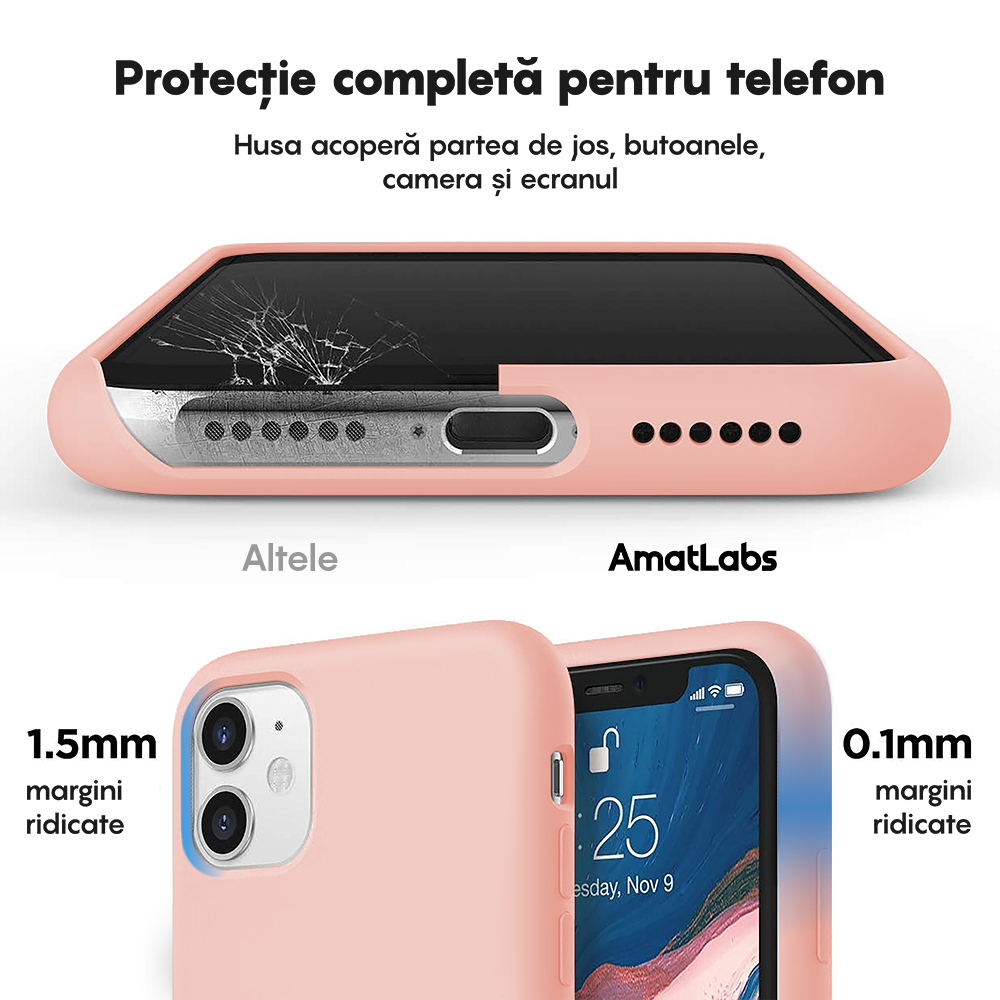 Husa Soft Silicone - iPhone 11 - Pink Sand