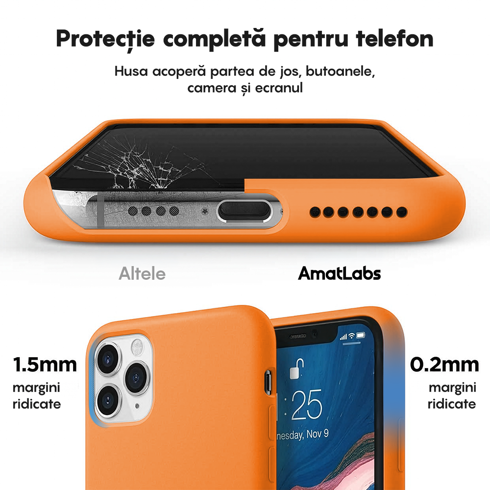 Husa Soft Silicone - iPhone 11 Pro Max - Nectarine