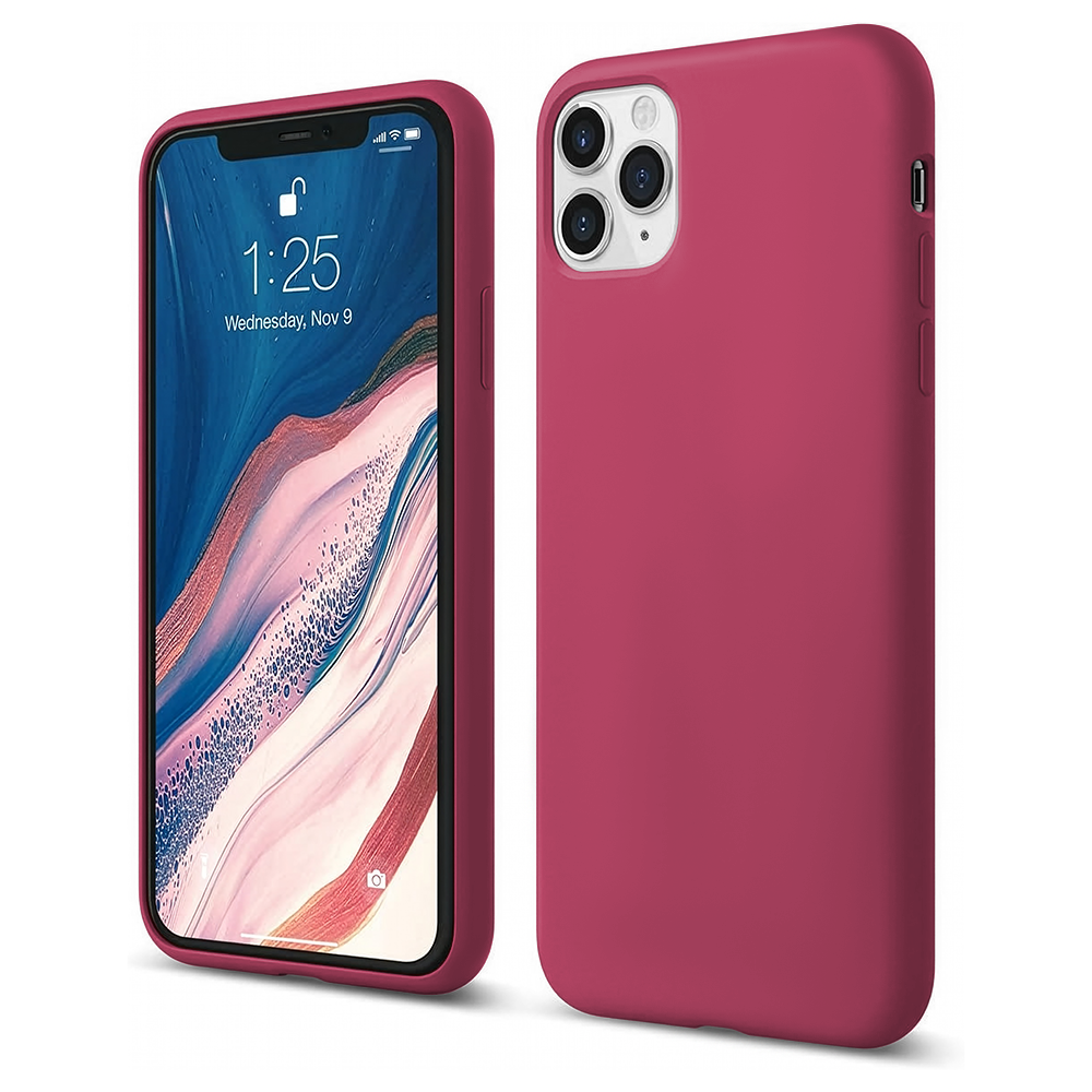 Husa Soft Silicone - iPhone 11 Pro Max - Burgundy