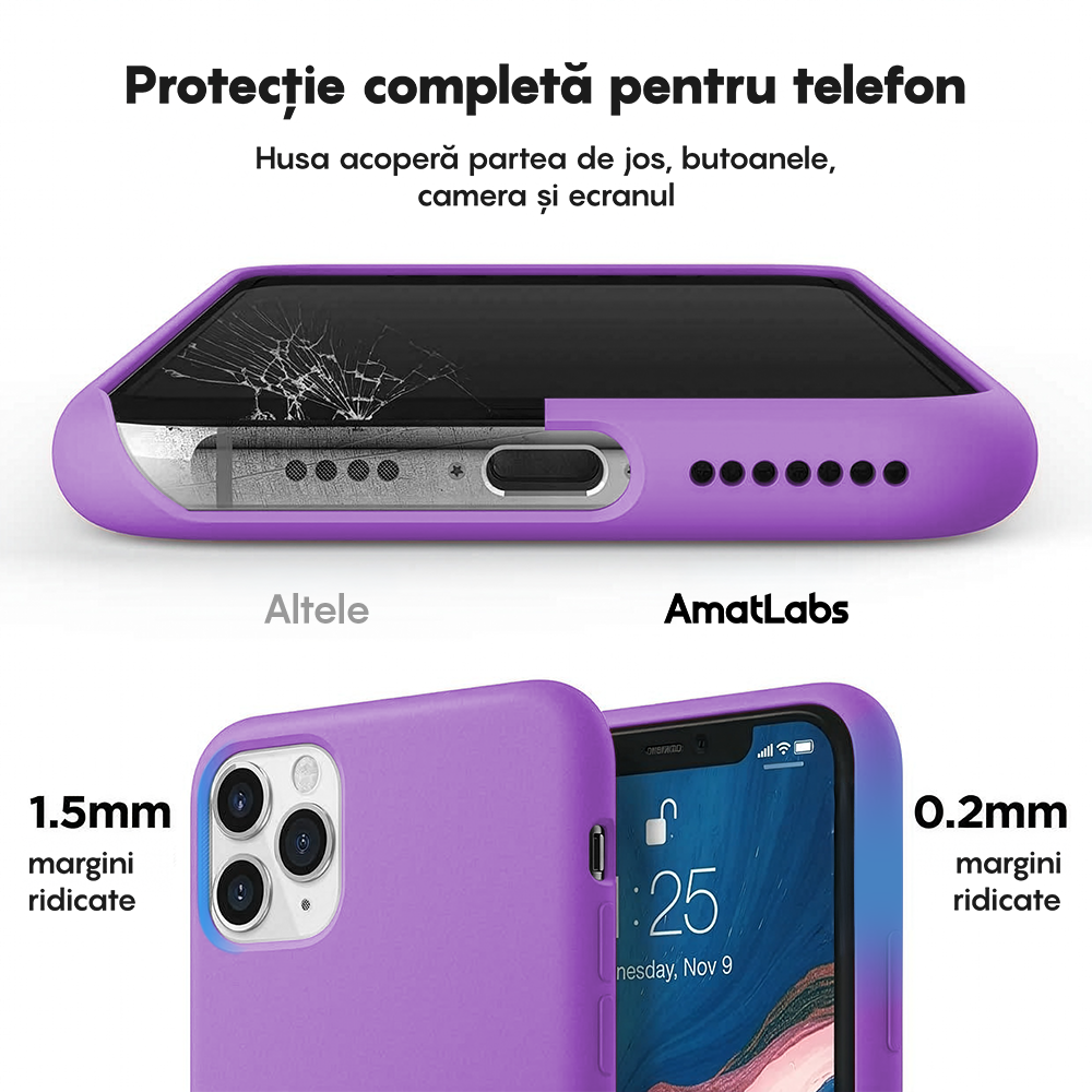 Husa Soft Silicone - iPhone 11 Pro - Light Purple