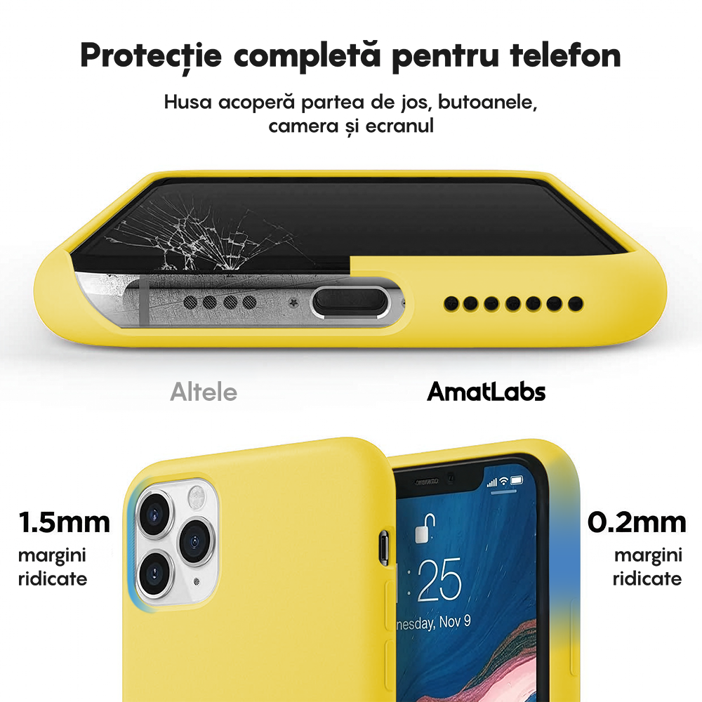 Husa Soft Silicone - iPhone 11 Pro - Yellow