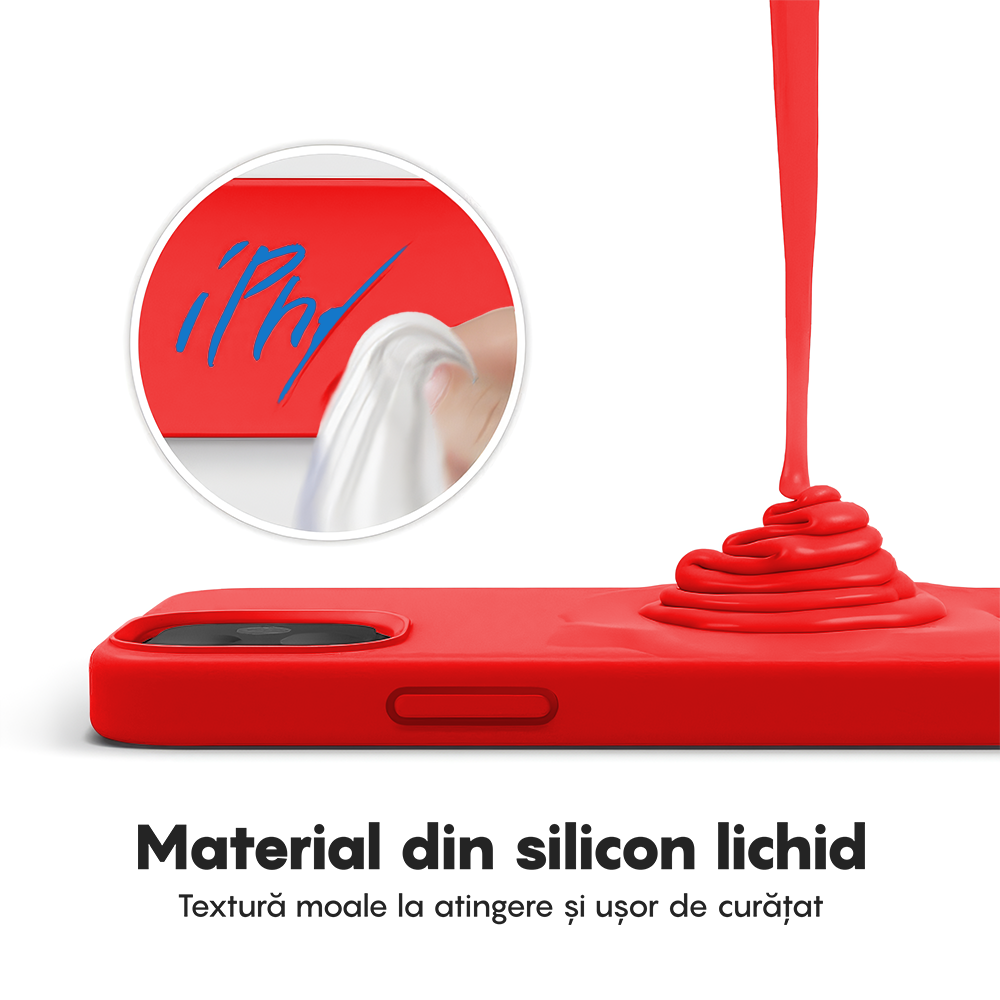 Husa Soft Silicone - iPhone 12/12 Pro - Red