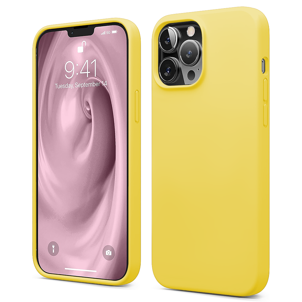 Husa Soft Silicone - iPhone 12 Pro Max - Yellow