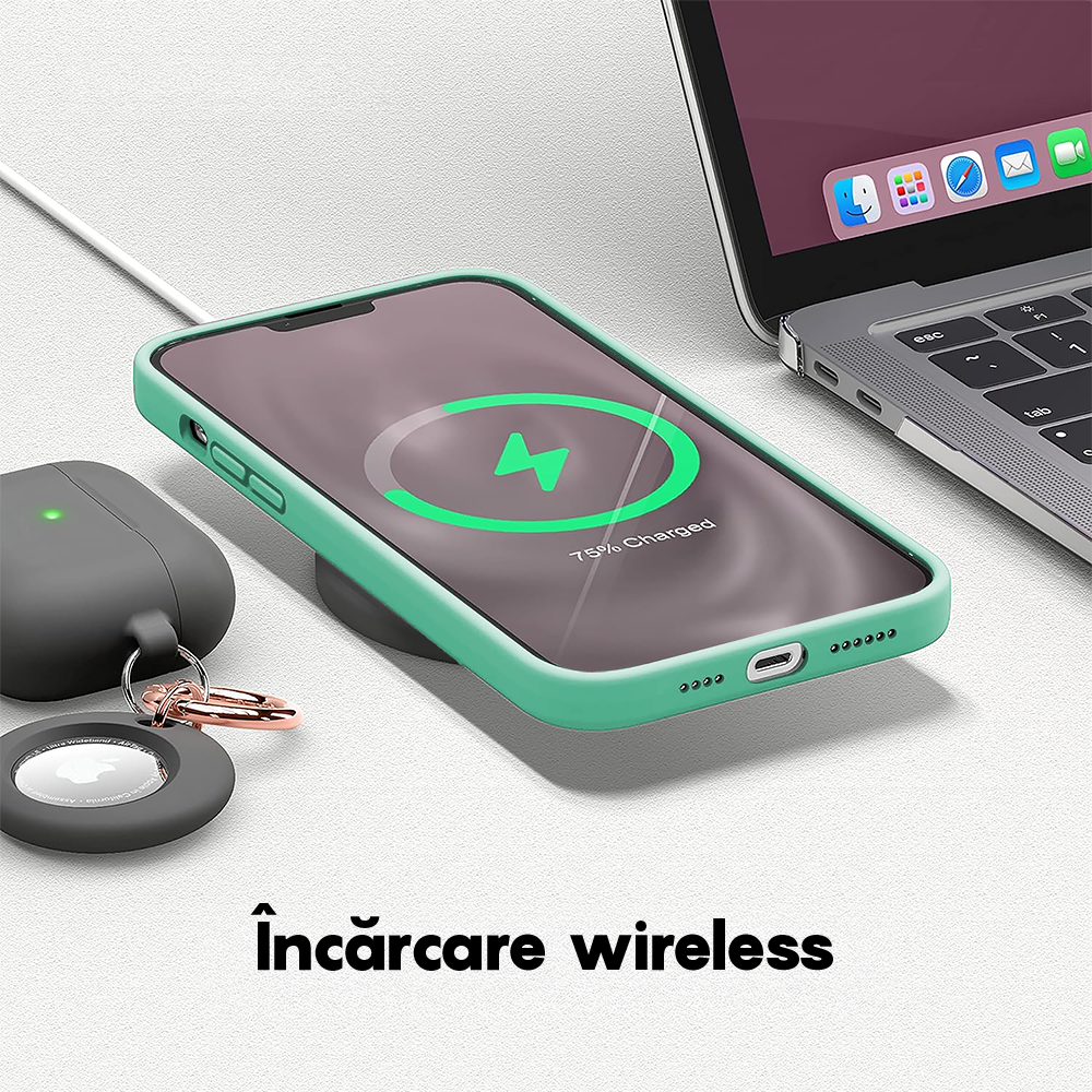 Husa Soft Silicone - iPhone 12 Pro Max - Webster Green