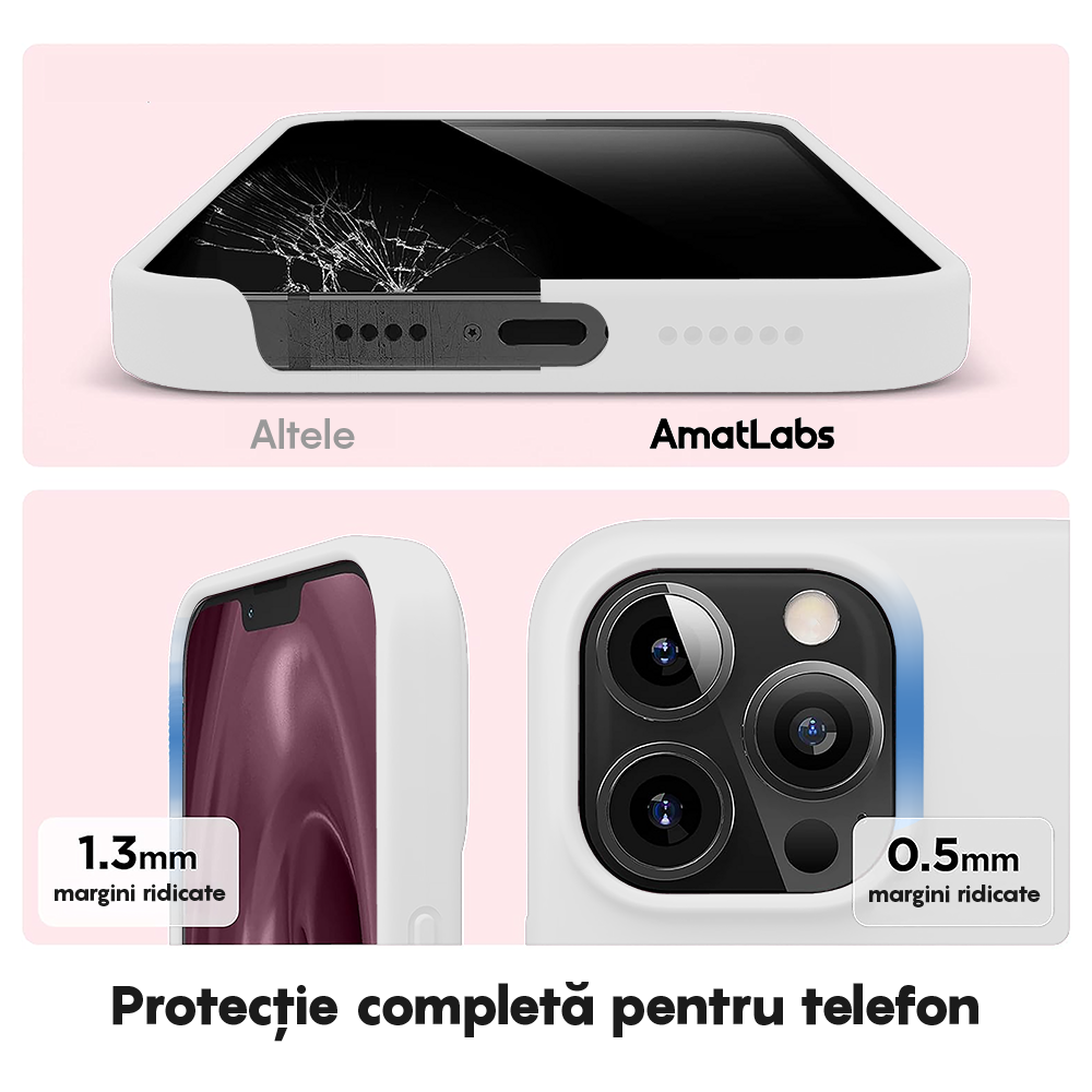 Husa Soft Silicone - iPhone 12 Pro Max - Alb