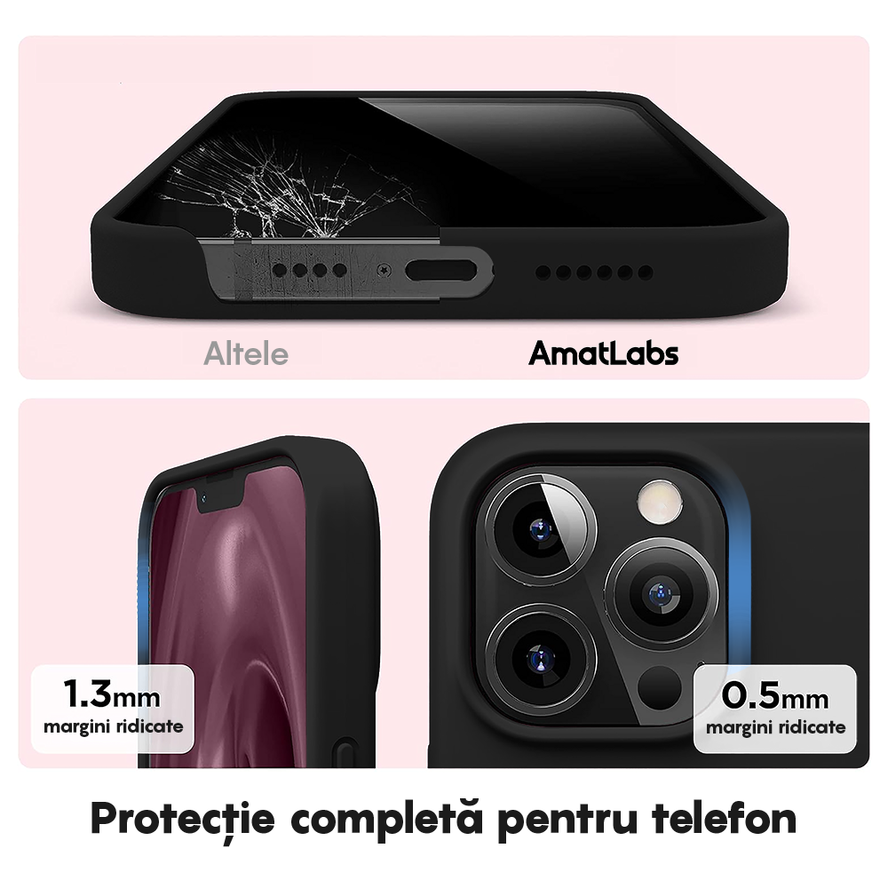Husa Soft Silicone - iPhone 12 Pro Max - Negru