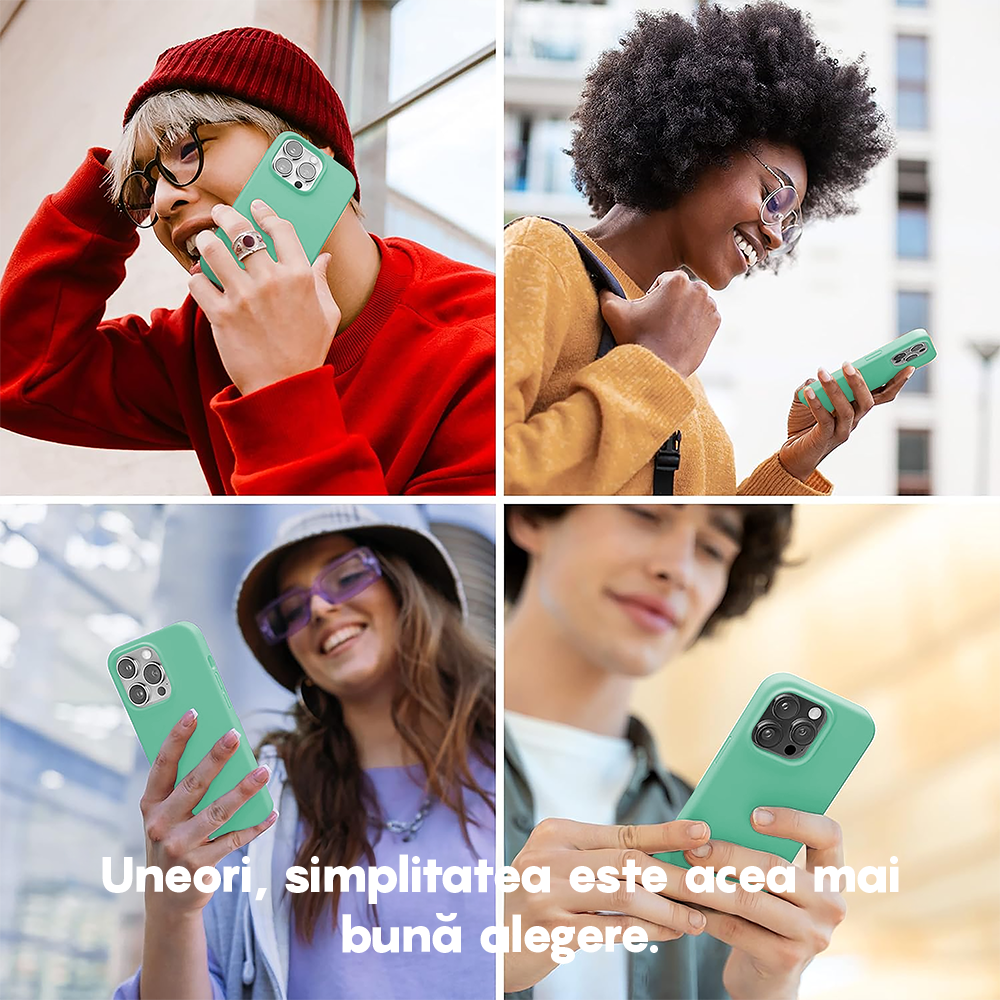 Husa Soft Silicone - iPhone 13 Mini - Webster Green