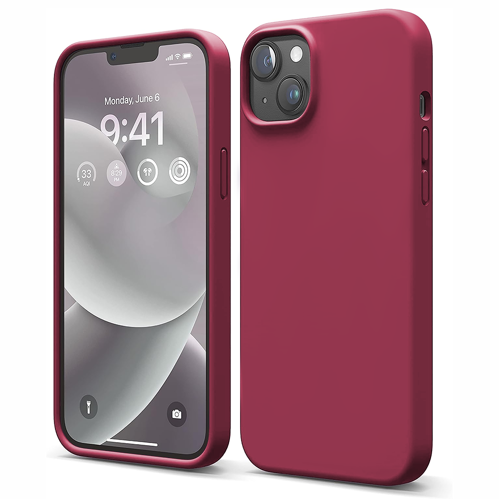 Husa Soft Silicone - iPhone 13 - Burgundy
