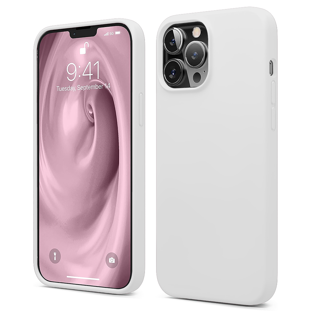 Husa Soft Silicone - iPhone 13 Pro Max - Alb