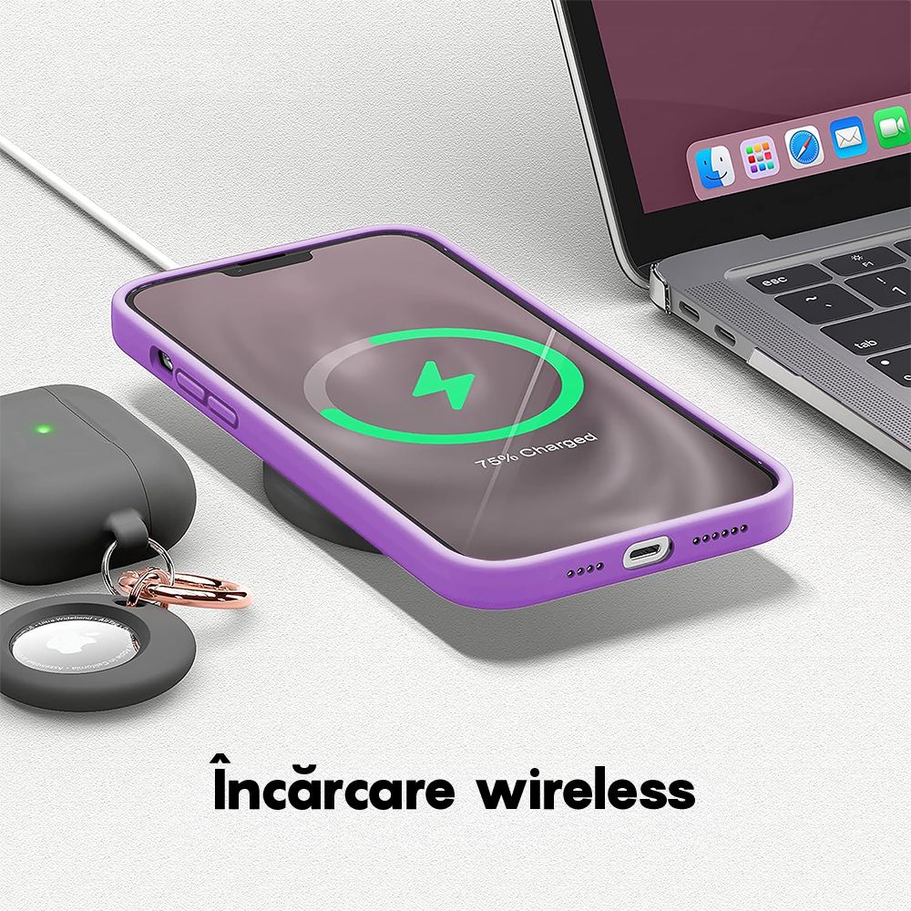 Husa Soft Silicone - iPhone 13 Pro - Light Purple