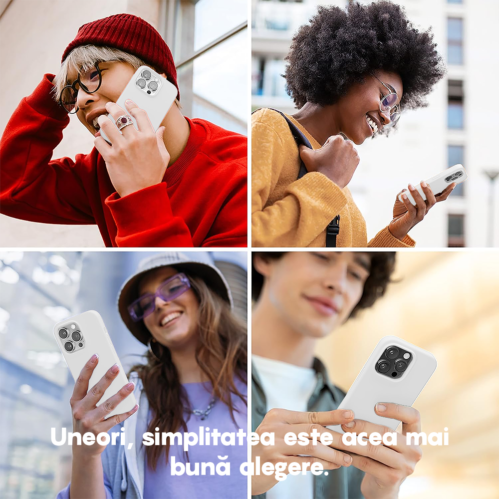 Husa Soft Silicone - iPhone 13 Pro - Alb