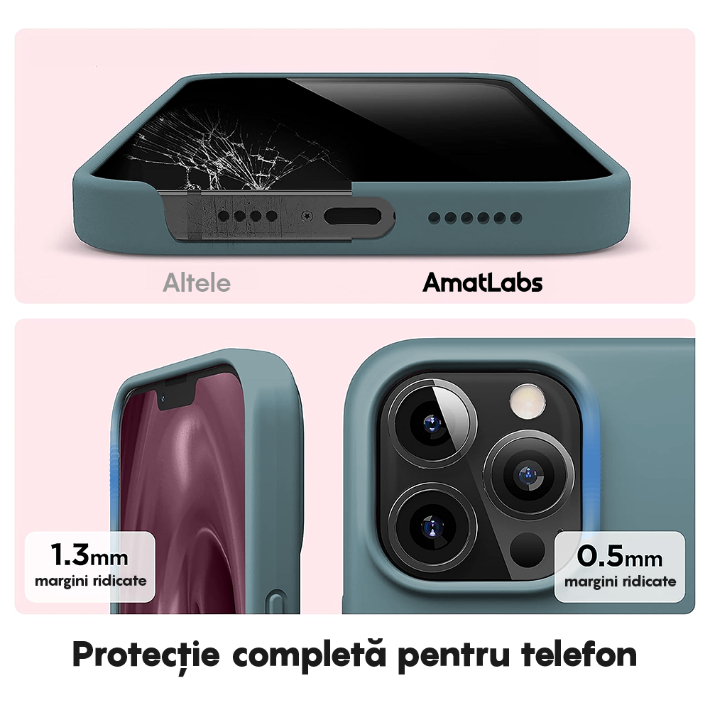 Husa Soft Silicone - iPhone 13 Pro - Midnight Blue