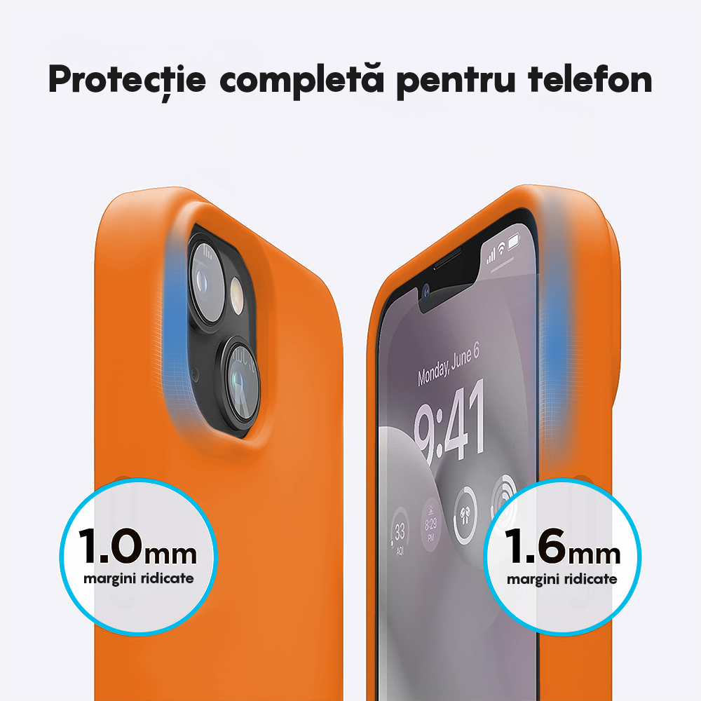 Husa Soft Silicone - iPhone 14 Plus - Nectarine