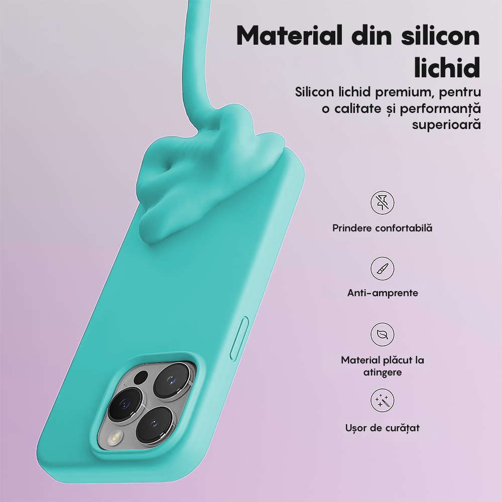 Husa Soft Silicone - iPhone 14 Pro Max - Turqoise