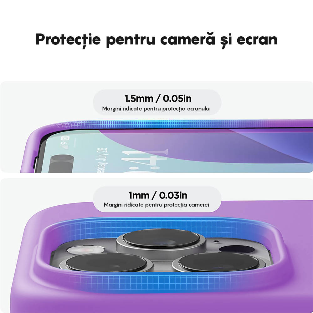 Husa Soft Silicone - iPhone 14 Pro Max - Light Purple