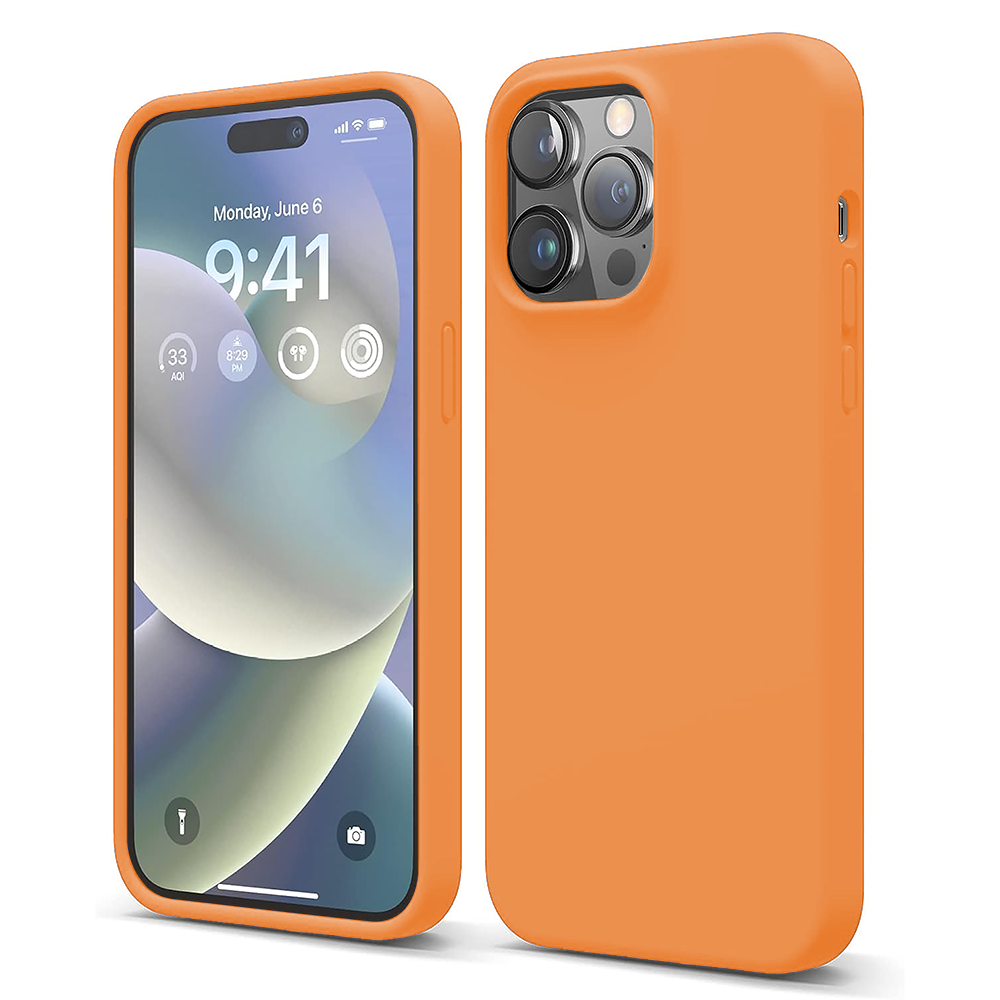 Husa Soft Silicone - iPhone 14 Pro Max - Nectarine