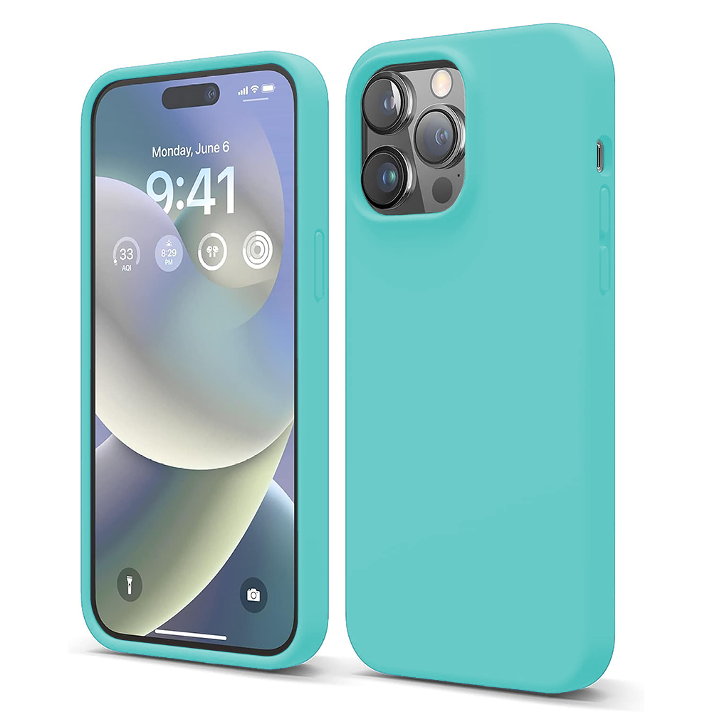 Husa Soft Silicone - iPhone 14 Pro - Turqoise
