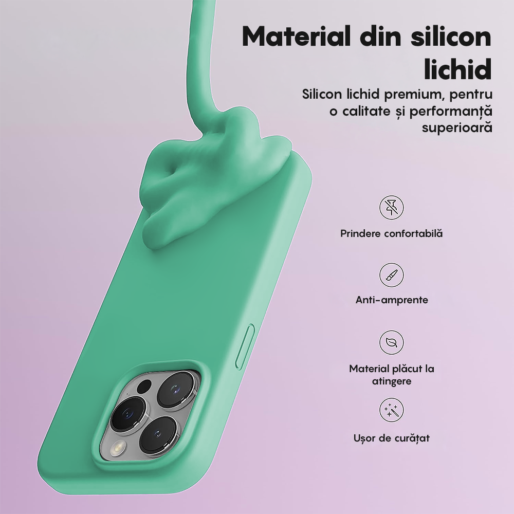 Husa Soft Silicone - iPhone 14 Pro - Webster Green