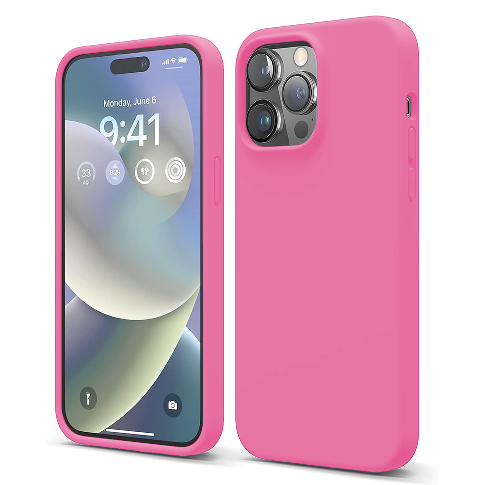 Husa Soft Silicone - iPhone 14 Pro - Fuchsia