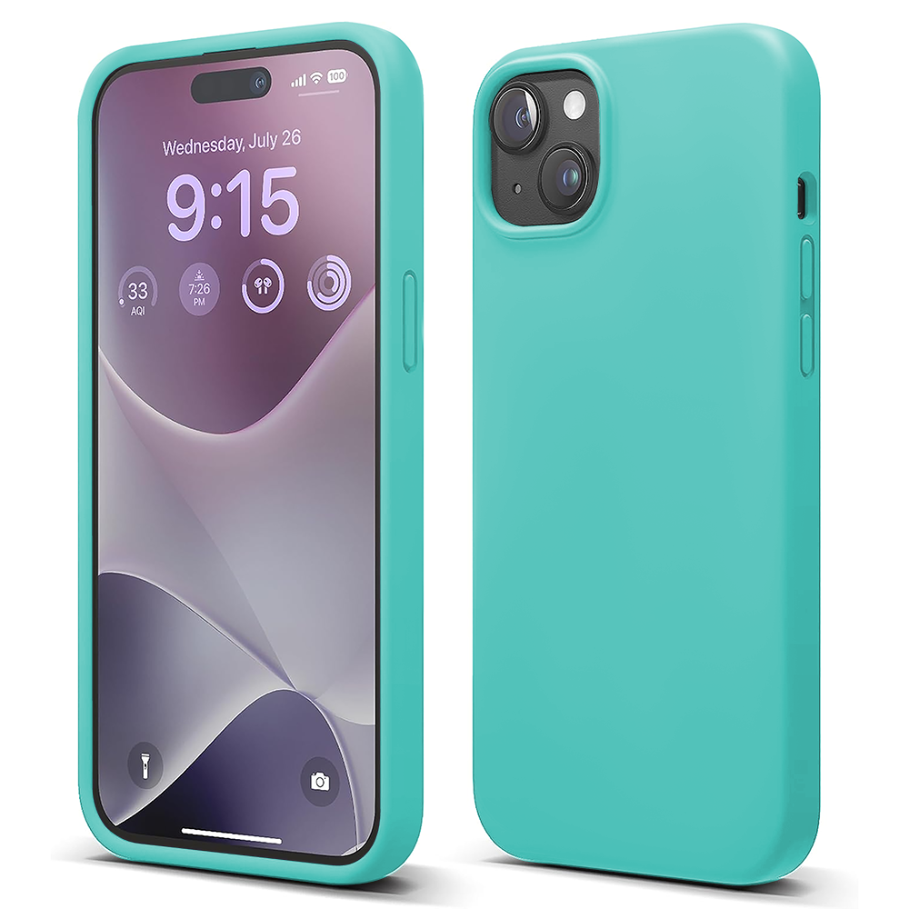 Husa Soft Silicone - iPhone 15 - Turcoaz