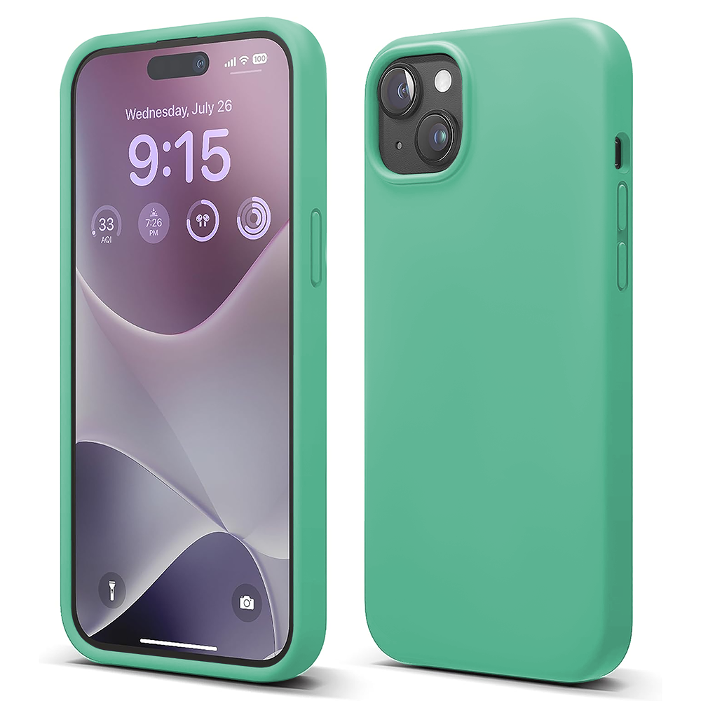 Husa Soft Silicone - iPhone 15 - Webster Green