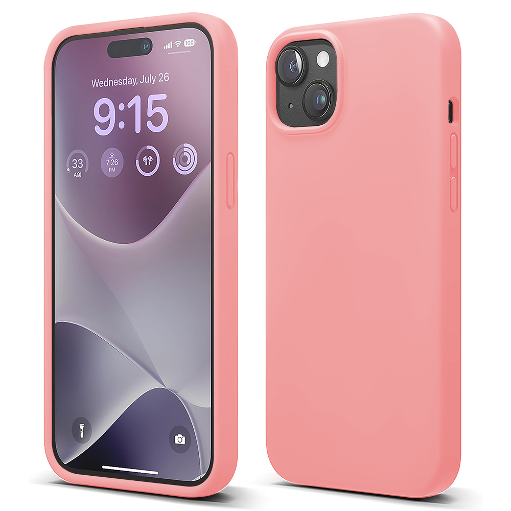 Husa Soft Silicone - iPhone 15 Plus - Roz