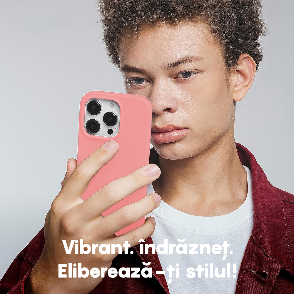 Husa Soft Silicone - iPhone 15 Plus - Roz