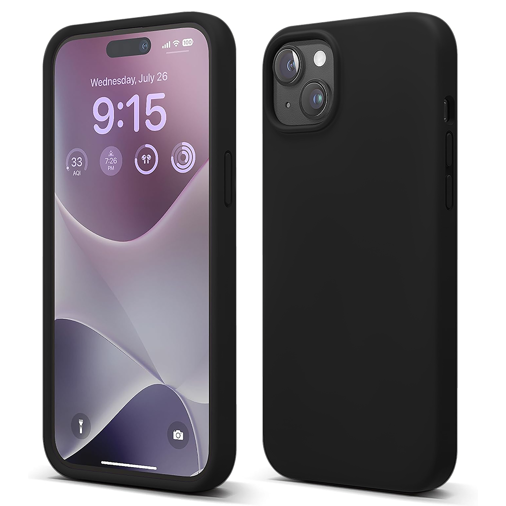 Husa Soft Silicone - iPhone 15 Plus - Negru