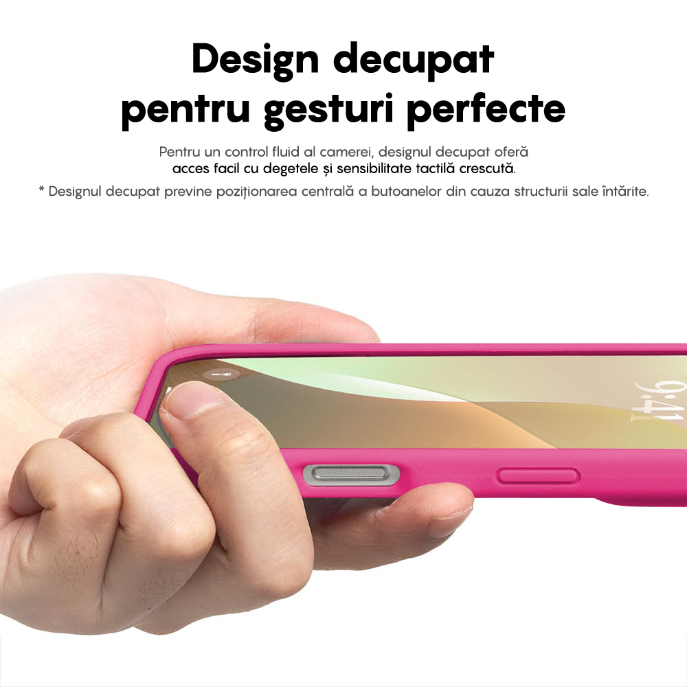 Husa Soft Silicone - iPhone 16 - Fuchsia