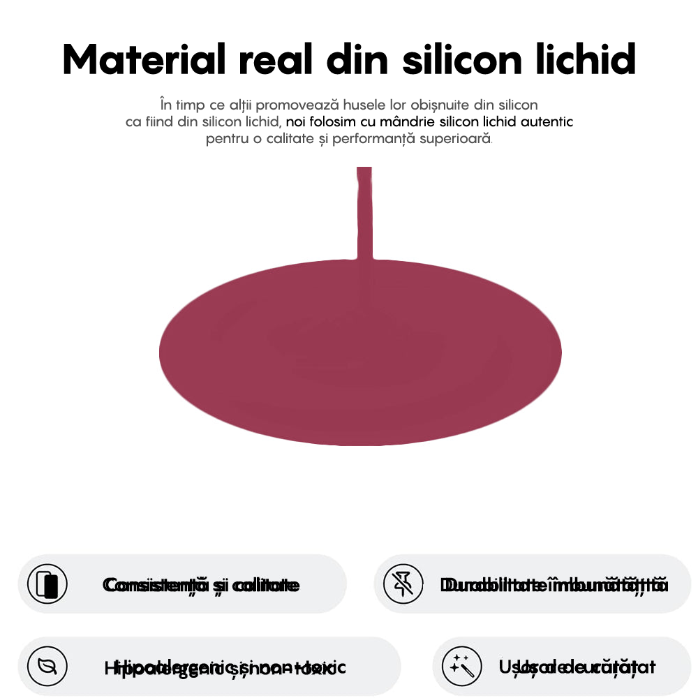 Husa Soft Silicone - iPhone 16 Plus - Burgundy