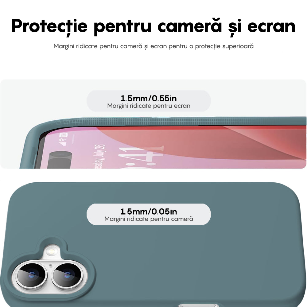 Husa Soft Silicone - iPhone 16 Plus - Midnight Blue