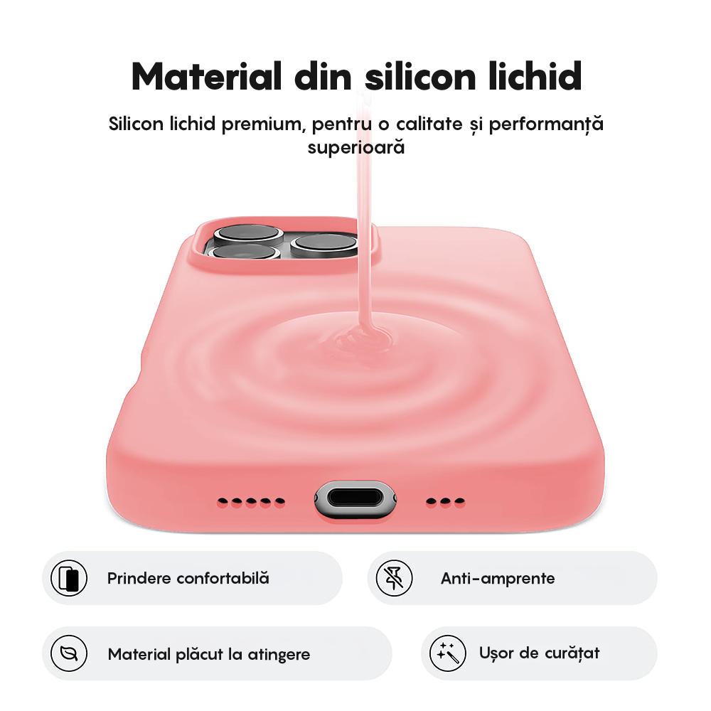 Husa Soft Silicone - iPhone 16 Pro Max - Roz