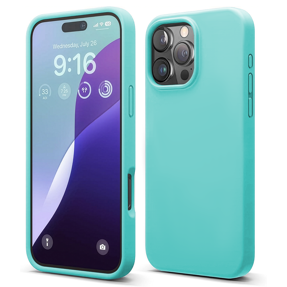 Husa Soft Silicone - iPhone 16 Pro Max - Turcoaz