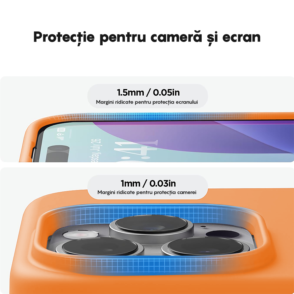 Husa Soft Silicone - iPhone 16 Pro Max - Nectarine