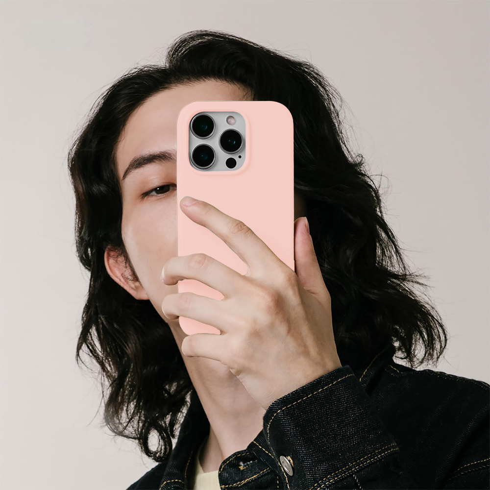 Husa Soft Silicone - iPhone 16 Pro Max - Pink Sand