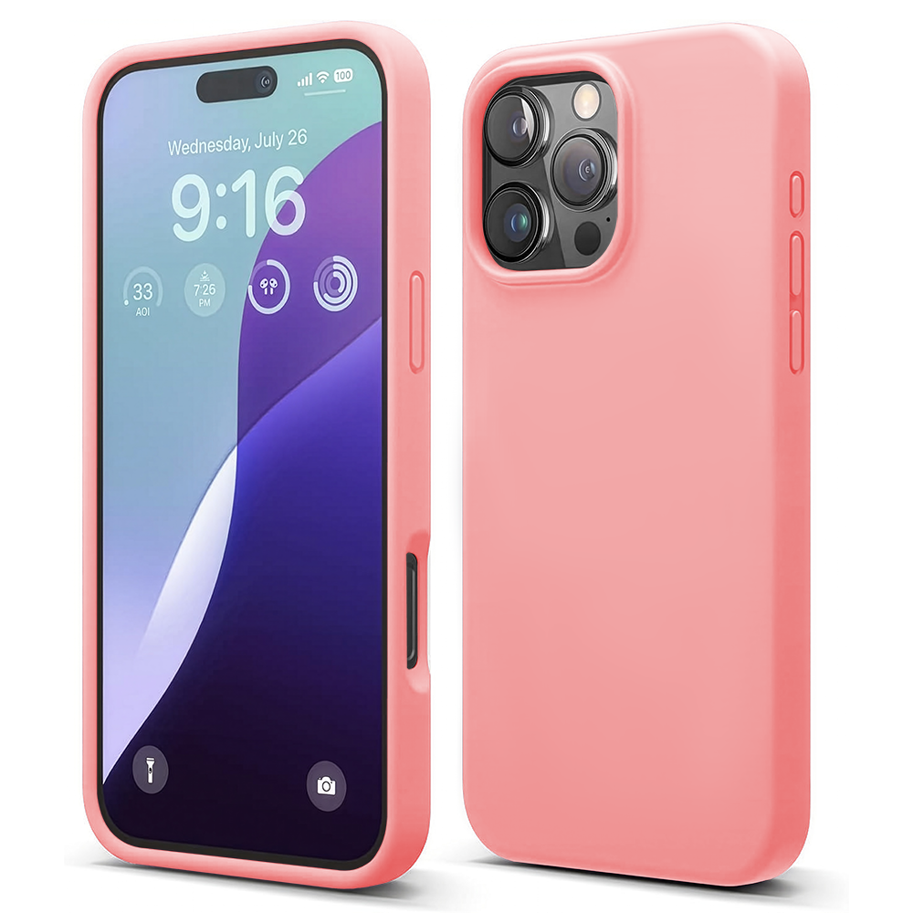 Husa Soft Silicone - iPhone 16 Pro - Roz