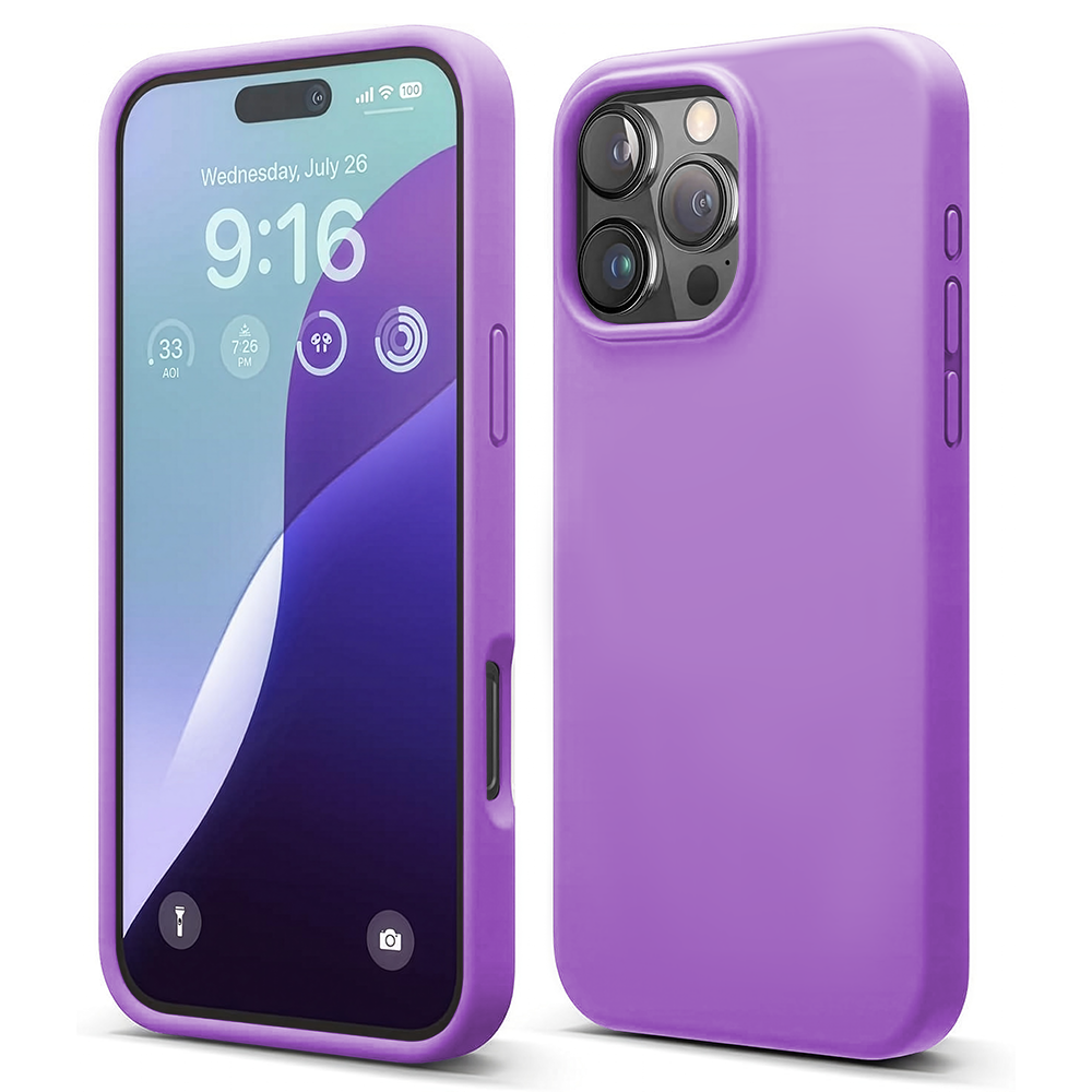 Husa Soft Silicone - iPhone 16 Pro - Light Purple