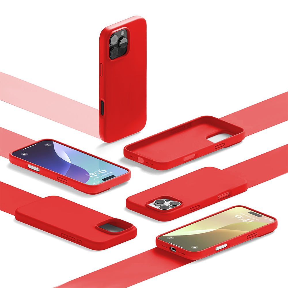 Husa Soft Silicone - iPhone 16 Pro - Rosu