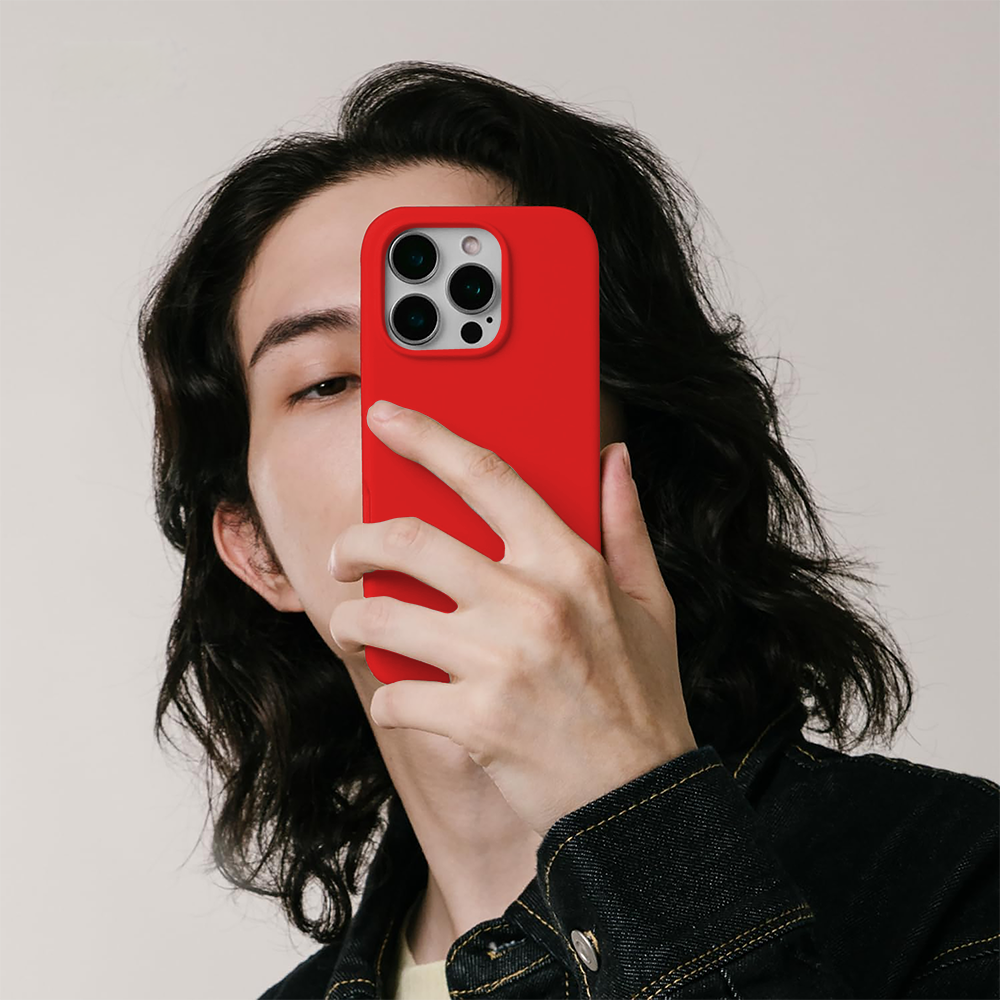 Husa Soft Silicone - iPhone 16 Pro - Rosu