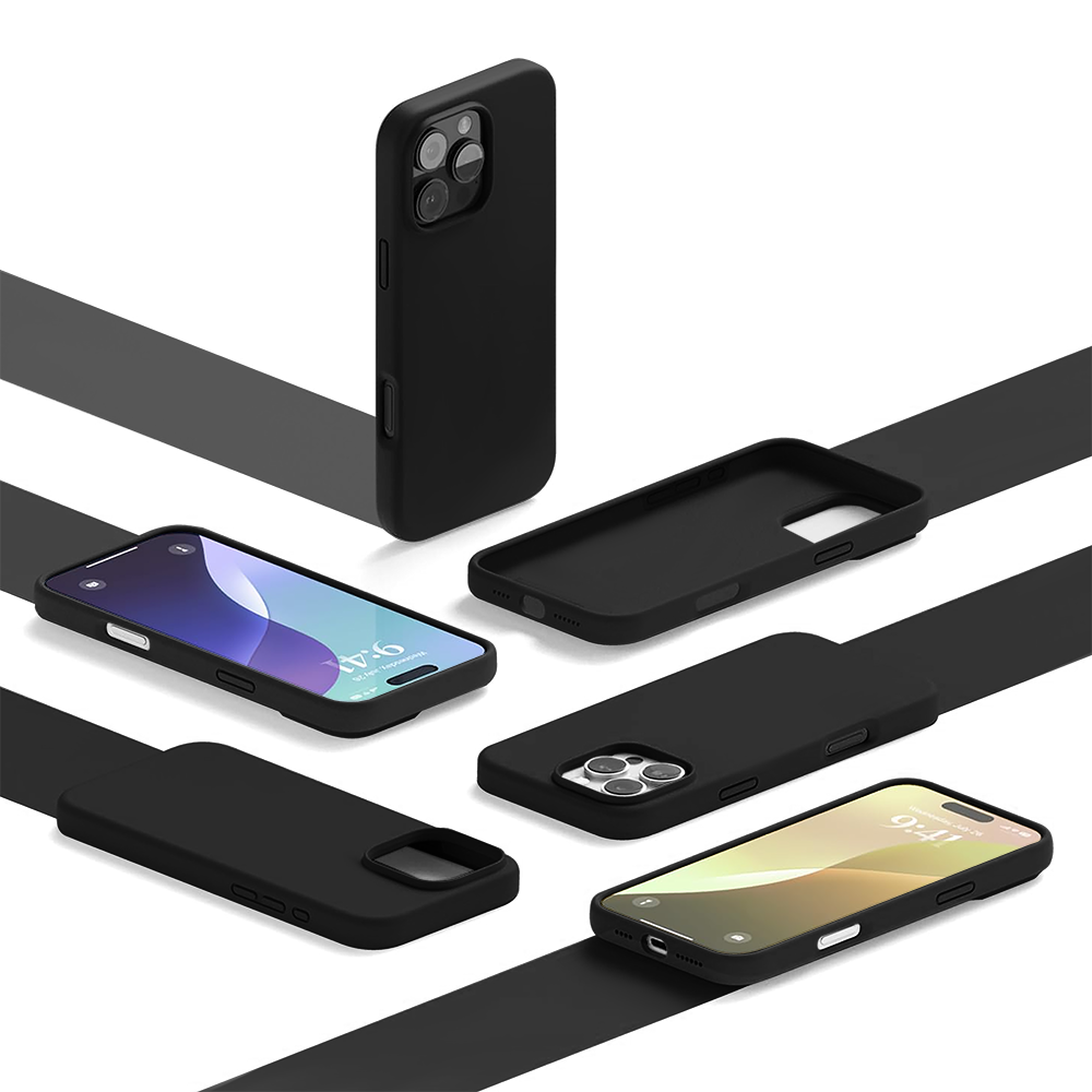 Husa Soft Silicone - iPhone 16 Pro - Negru