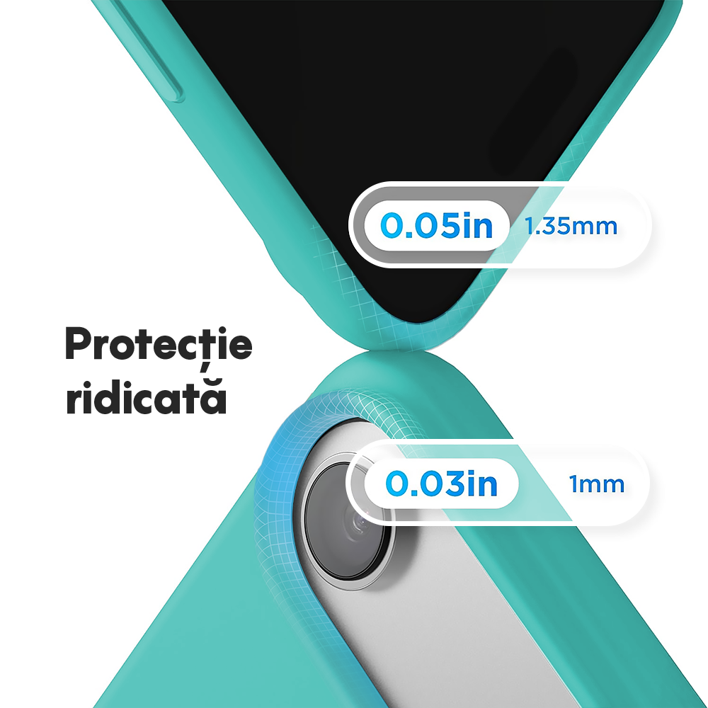 Husa Soft Silicone - iPhone 17 Air - Turqoise